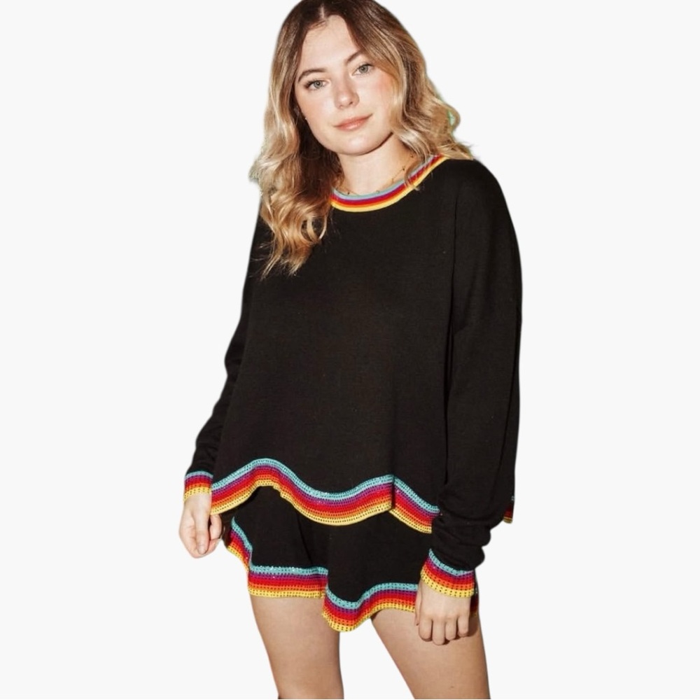 Queen of Sparkles Waves Knit Set